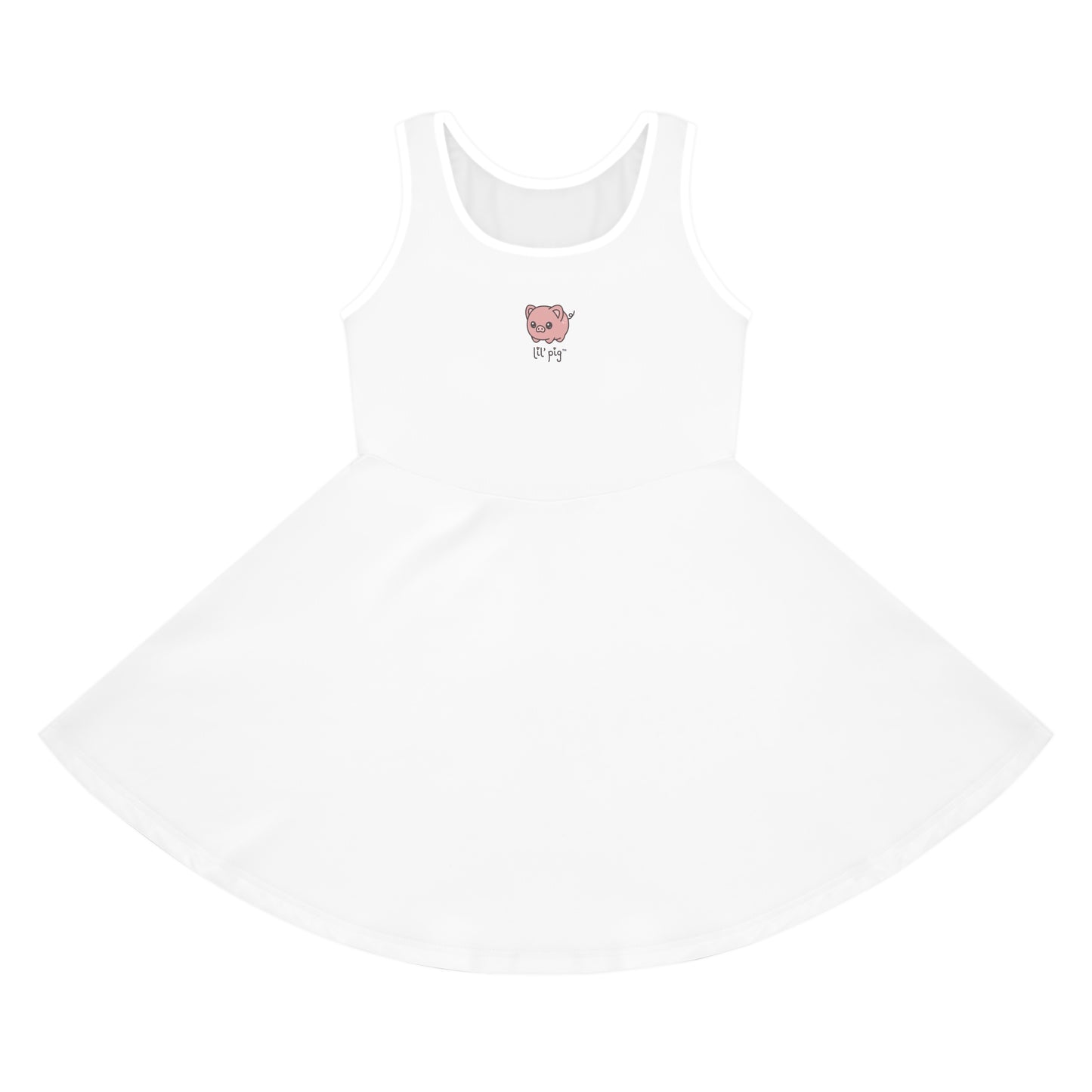 Lil' Pig Girls' Sleeveless Sundress (AOP)