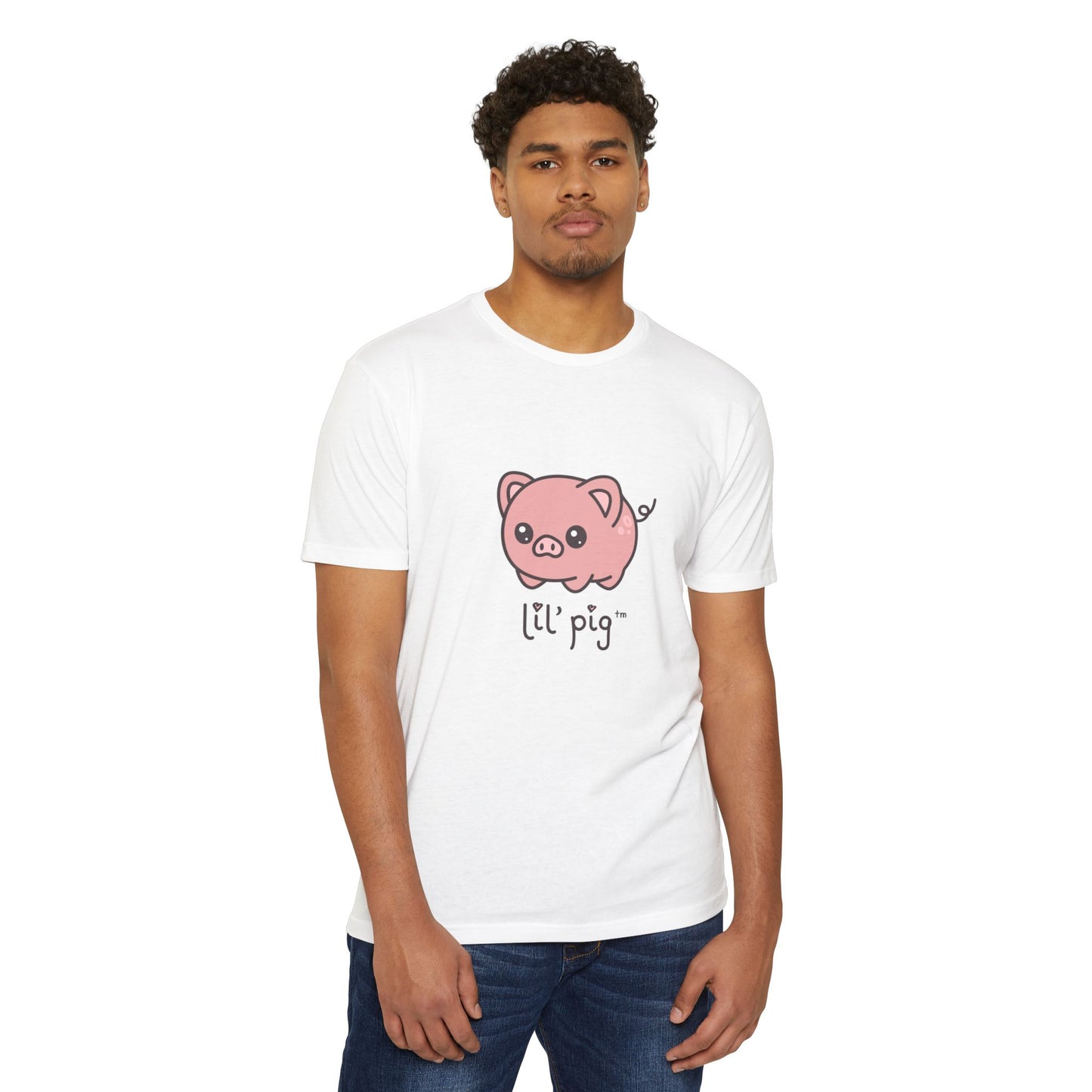 Lil' Pig Unisex CVC Jersey T-shirt