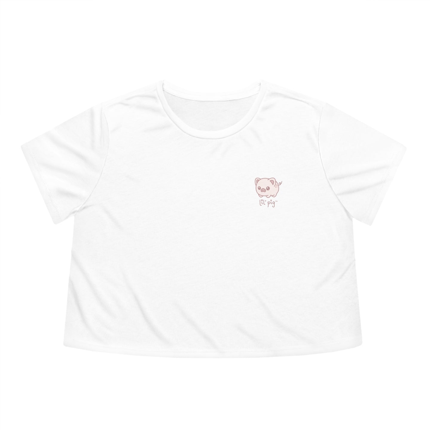 Lil' Pig Women's Flowy Cropped Tee