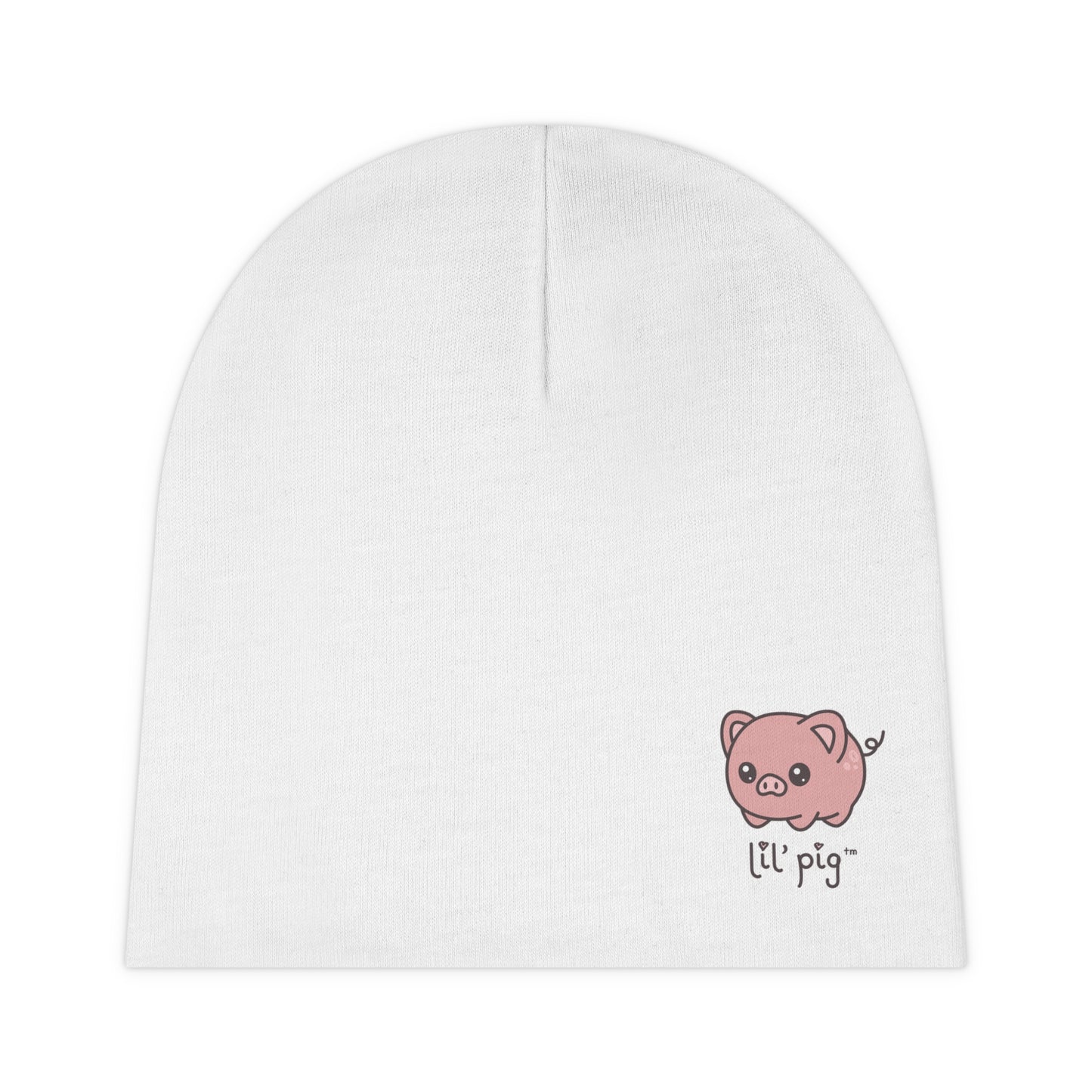 Lil' Pig Newborn Baby Beanie (AOP)