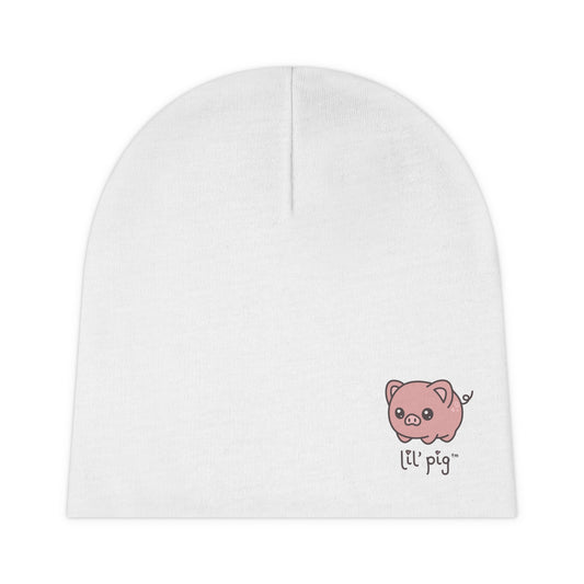 Lil' Pig Newborn Baby Beanie (AOP)