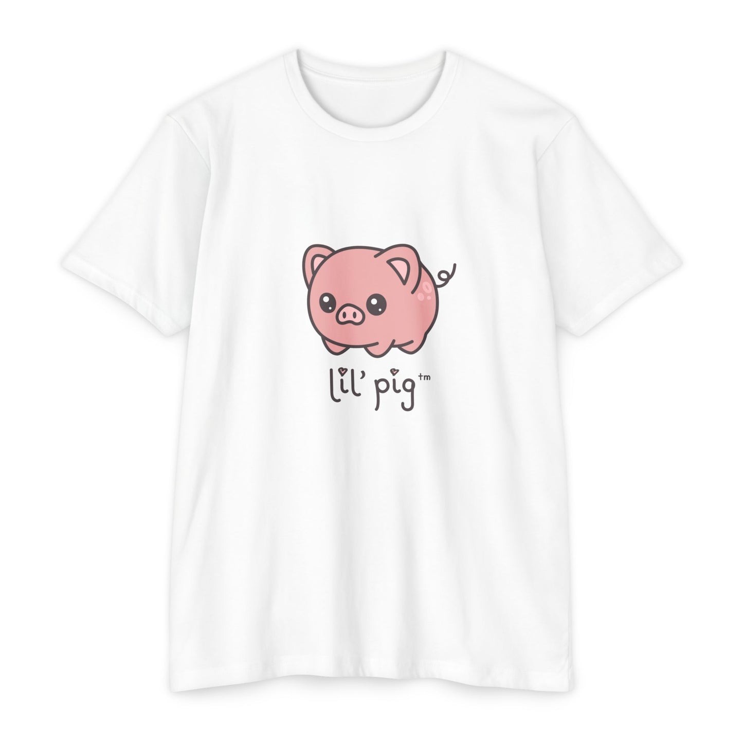 Lil' Pig Unisex CVC Jersey T-shirt