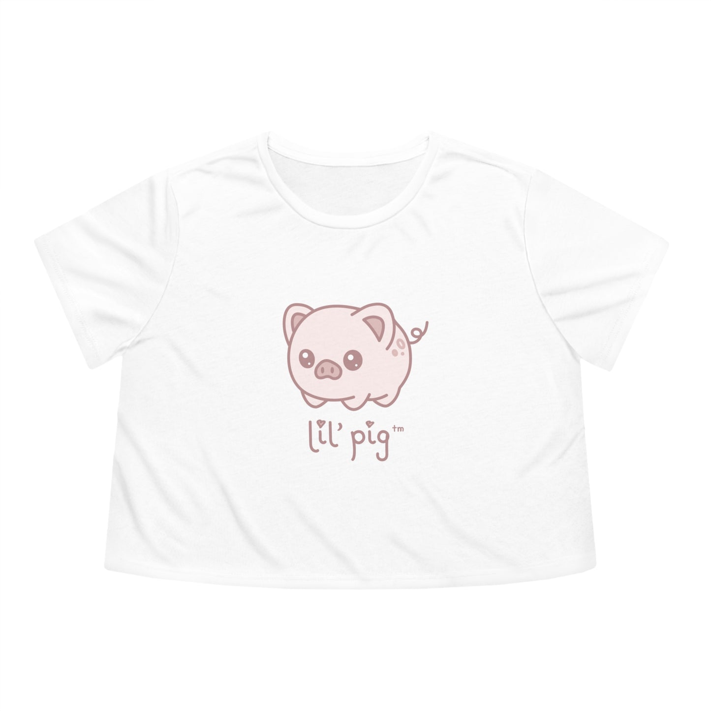 Lil' Pig Women's Flowy Cropped Tee